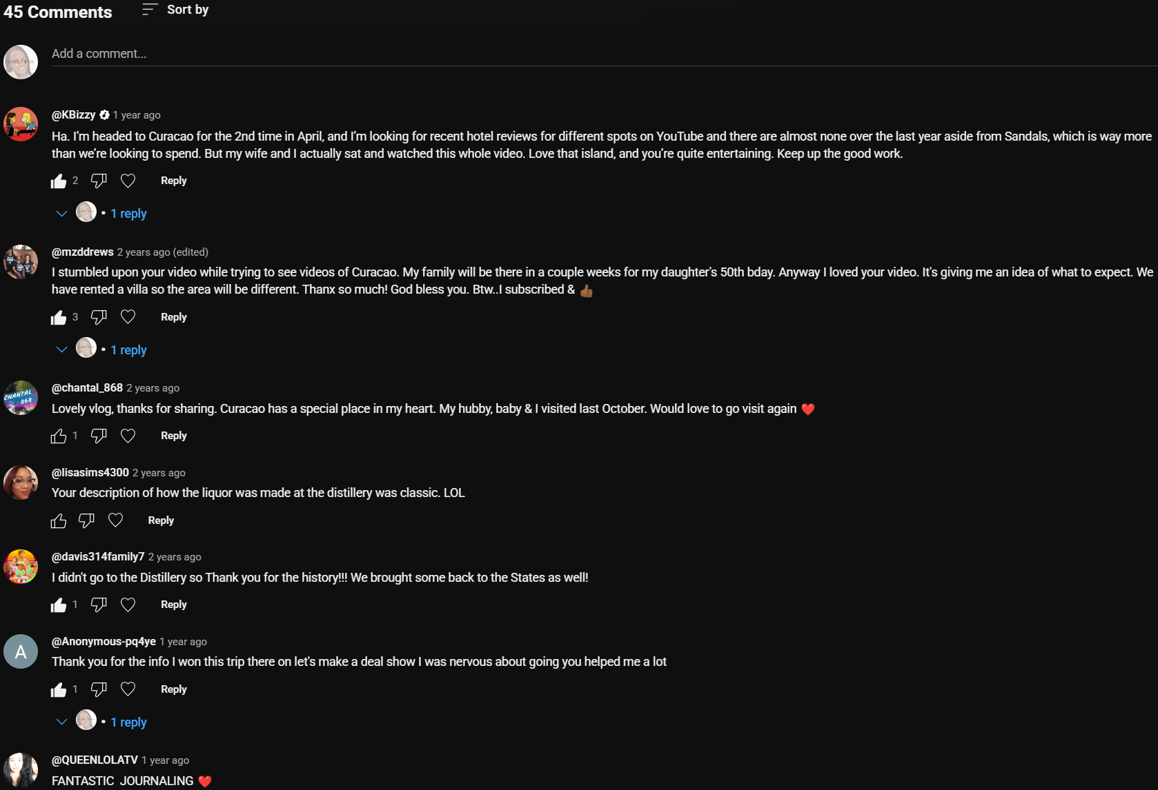 youtube comments 2